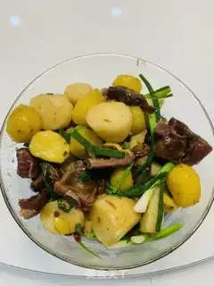Make Potato meds for the pork chop step 13
