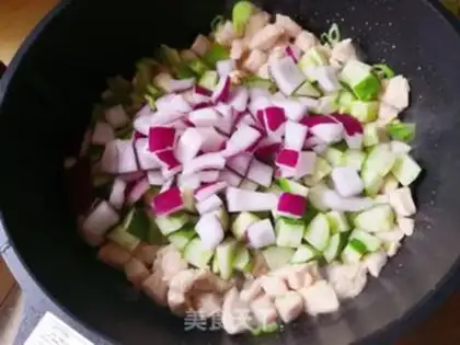 Make Vegetable chicken step 7