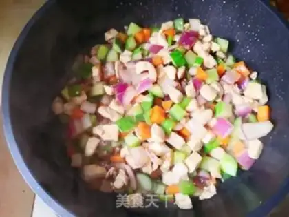 Make Vegetable chicken step 10