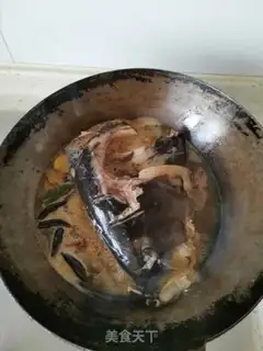 Make Red burning fish head tofu step 5