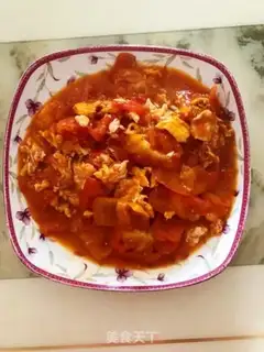 Make Tomato fried eggs step 4