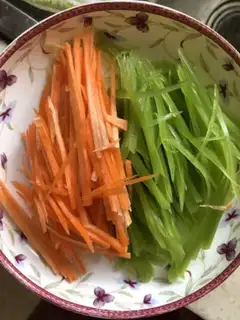 Make Two colored silks step 2