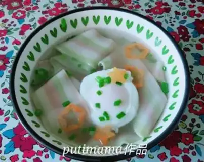 Make Rainbow eggs, wide-heart step 7