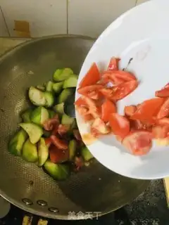 Make Smelt fried tomatoes step 8