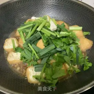 Make Celery fried tofu step 4