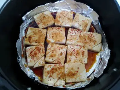 Make Air frying pot tofu step 8