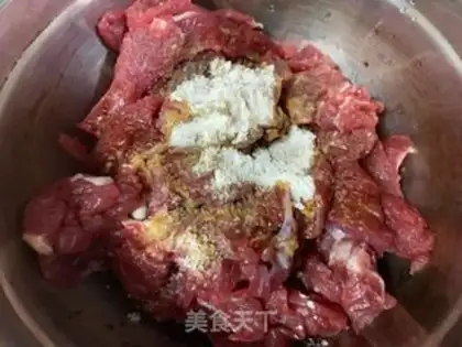 Make Toothpick beef step 1