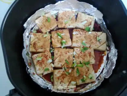Make Air frying pot tofu step 9