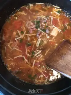 Make Sour soup, fat cow step 4