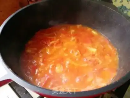 Make Tomato fried eggs step 3