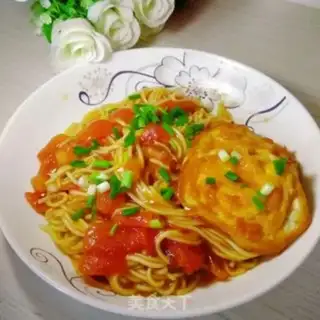 Make Tomato egg noodles step 7