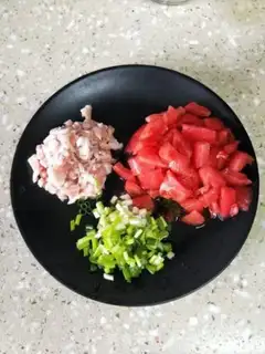 Make Tomato tofu step 1