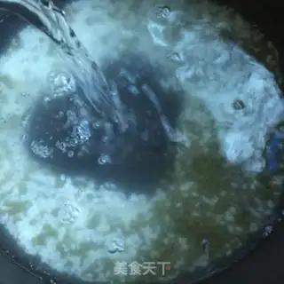 Make raisin green bean congee step 5