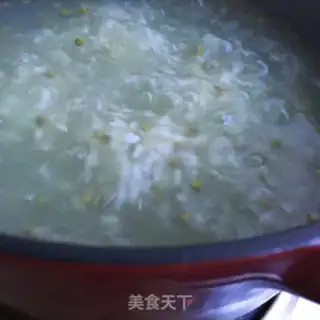 Make raisin green bean congee step 6