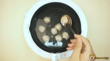 Make A edible porkball step 5