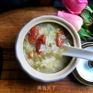 Make raisin green bean congee step 10