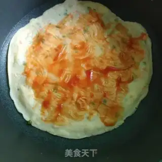 Make Onion ham eggcake step 8