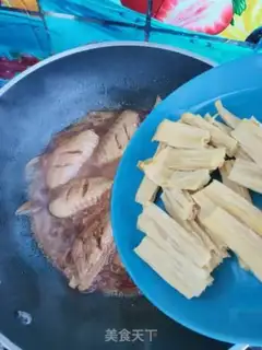 Make Chicken wings and rotting bamboo step 15