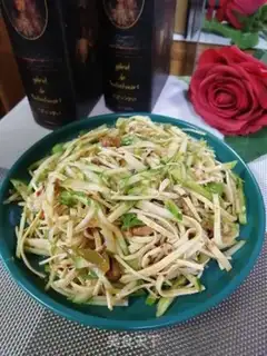 Make The cucumber bean skin step 6