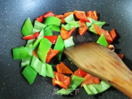 Make Twin pepper fried protein step 2