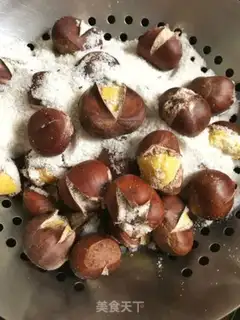 Make Fried chestnuts step 6