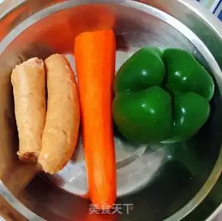 Make Pepper carrots and sausages step 0