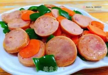 Make Pepper carrots and sausages step 13