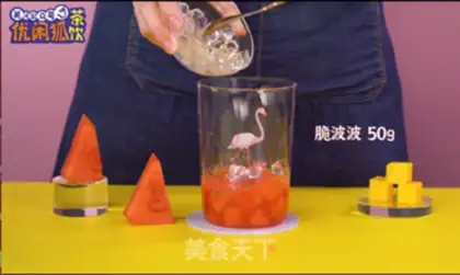 Make Watermelon mango yogurt step 2