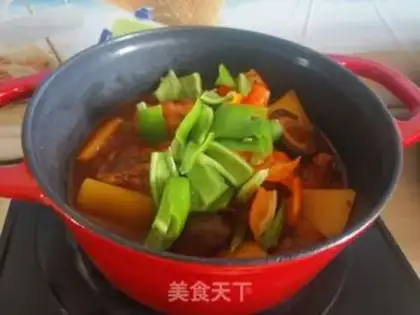 Make Yellow chicken step 13