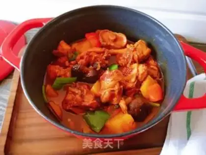 Make Yellow chicken step 14