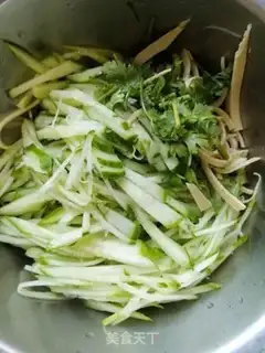 Make The cucumber bean skin step 2