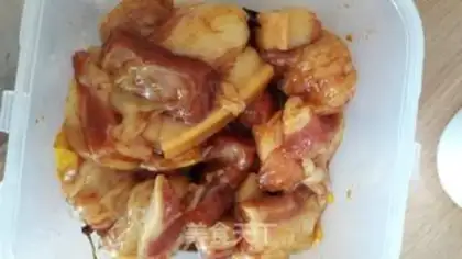Make Five flowers of meat step 5
