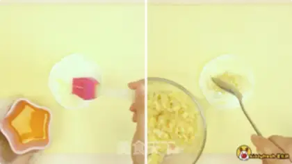Make Banana fish pine roll step 4