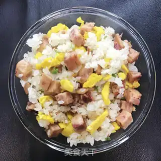 Make Ham and egg fried rice step 5