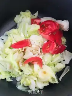 Make Tomato cabbage step 2