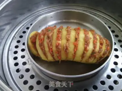 Make Steamed organ potatoes step 7