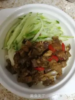 Make The eggplant meat noodles step 4