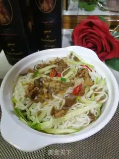 Make The eggplant meat noodles step 6
