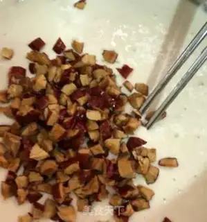 Make Black sesame dates step 1