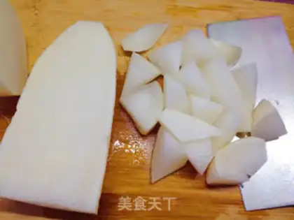 Make radish lamb chops step 1