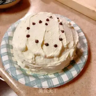 Make Peach birthday cake step 16