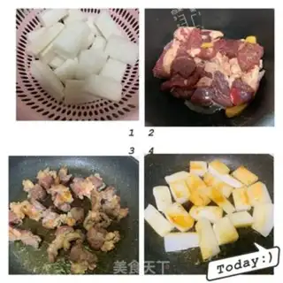Make The white radish oxen step 0