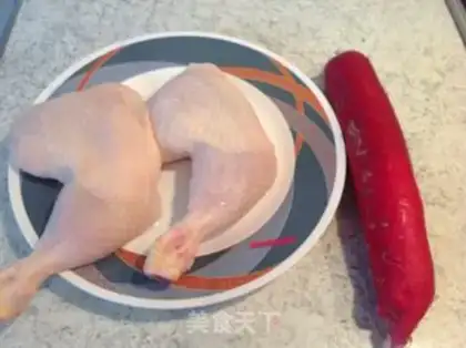 Make A radish chicken leg step 0