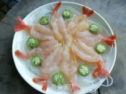 Make Garlic fan steamed shrimp step 5