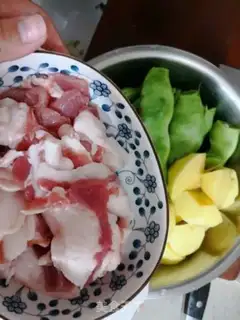 Make Five-flower soybeans step 1