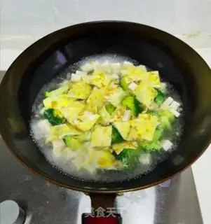 Make Tofu eggs soup step 9