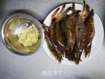 Make Garlic steamed shrimp step 0