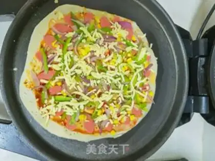 Make Ham pizza step 10