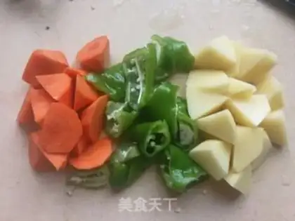 Make Carrot potatoes, ribs step 9