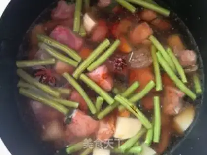 Make Bean-fruit potato steak step 6